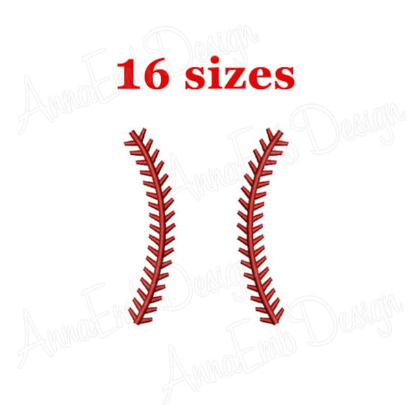 Baseball Laces embroidery design. Softball Laces embroidery design. Baseball Laces mini. Baseball frame. Machine embroidery design.