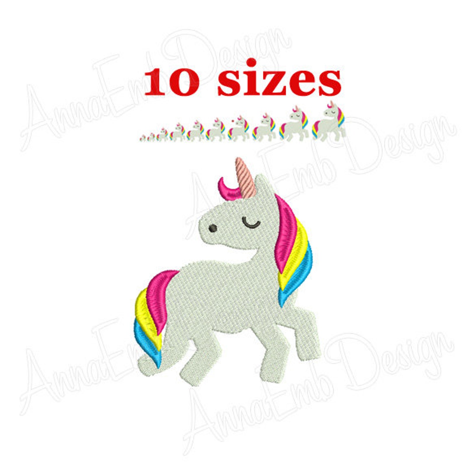 Unicorn Embroidery Design. Unicorn Princess Embroidery. Etsy