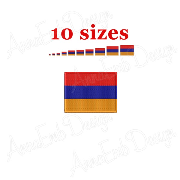 Armenian flag Embroidery Design. Armenian flag Design. Machine Embroidery. Armenian Filled Stitch. Armenian flag Mini. Armenian Silhouette