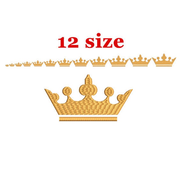 Crown Embroidery Design. Machine Embroidery Design. Tiara embroidery. Princess Crown Embroidery. Machine Embroidery Design. Mini Crown