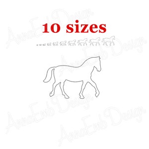 Horse Embroidery Design. Machine embroidery design. Mini Horse Design. Animal Embroidery. Machine Embroidery Design.