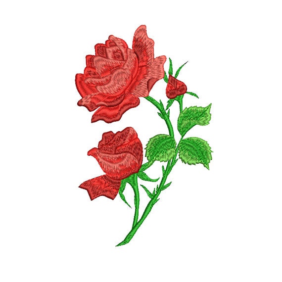 Rose free embroidery design 31 - Flowers free machine embroidery designs -  Machine embroid…