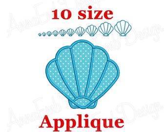 Applikationsstickerei mit Muschelmotiv (Sofort-Download)