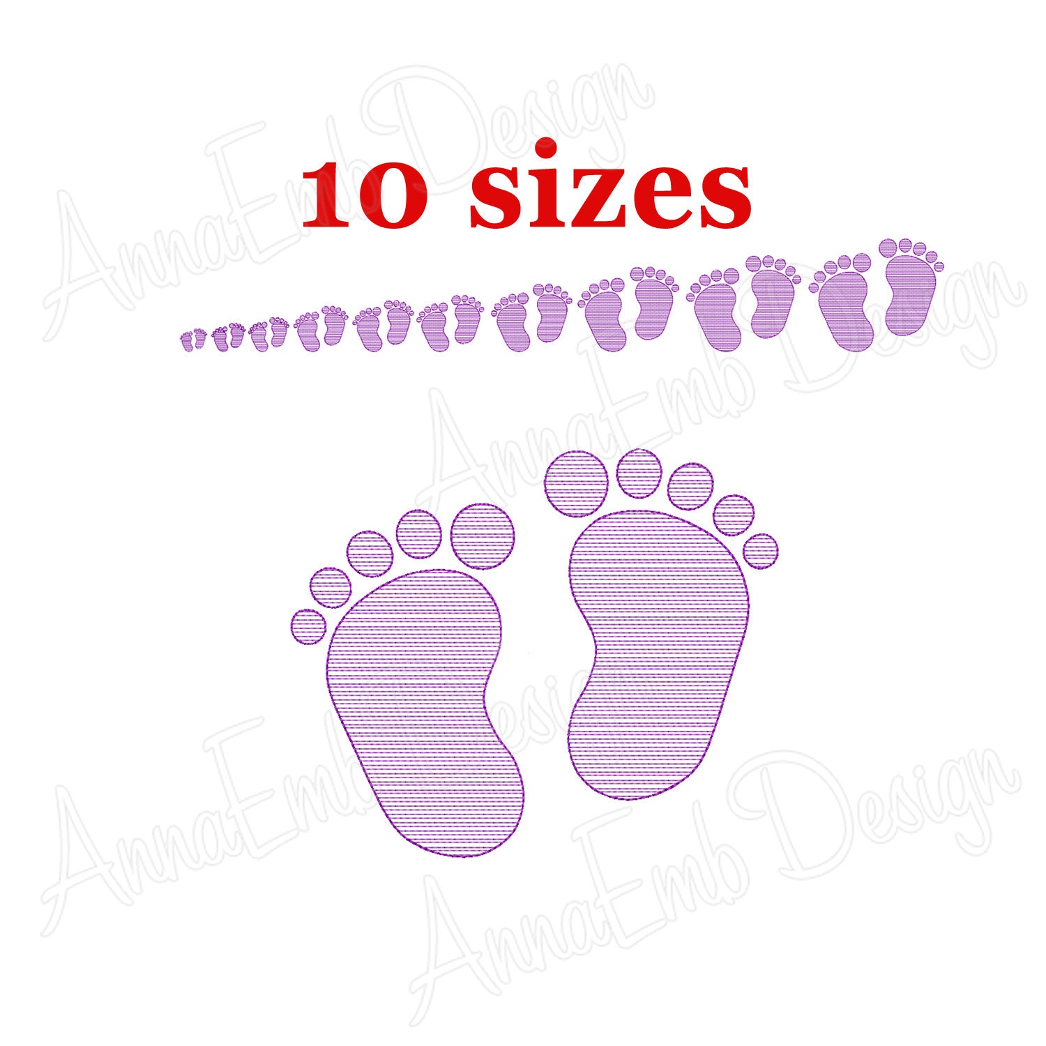 Baby Feet Sketch Stitch Embroidery Design. Machine Embroidery Etsy
