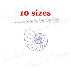 Meer Shell Stickerei Design. Meer Shell Mini Stickerei. Maschine Stickerei Design. Sea Shell Design. Meer Shell Rotarbeit. Meer Stickerei.
