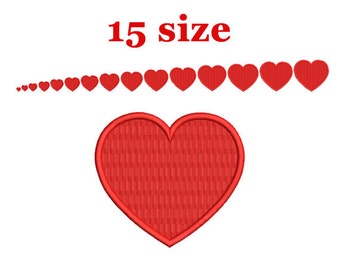 Heart Embroidery design. Mini heart Embroidery. Love. Heart shapes. Valentines day. Machine Embroidery Design. Embroidery design Heart