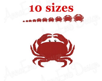 Crab Embroidery design. Crab Silhouette. Crab mini Embroidery. Crab design. Machine Embroidery Design. Crawfish designs. Lobster Embroidery