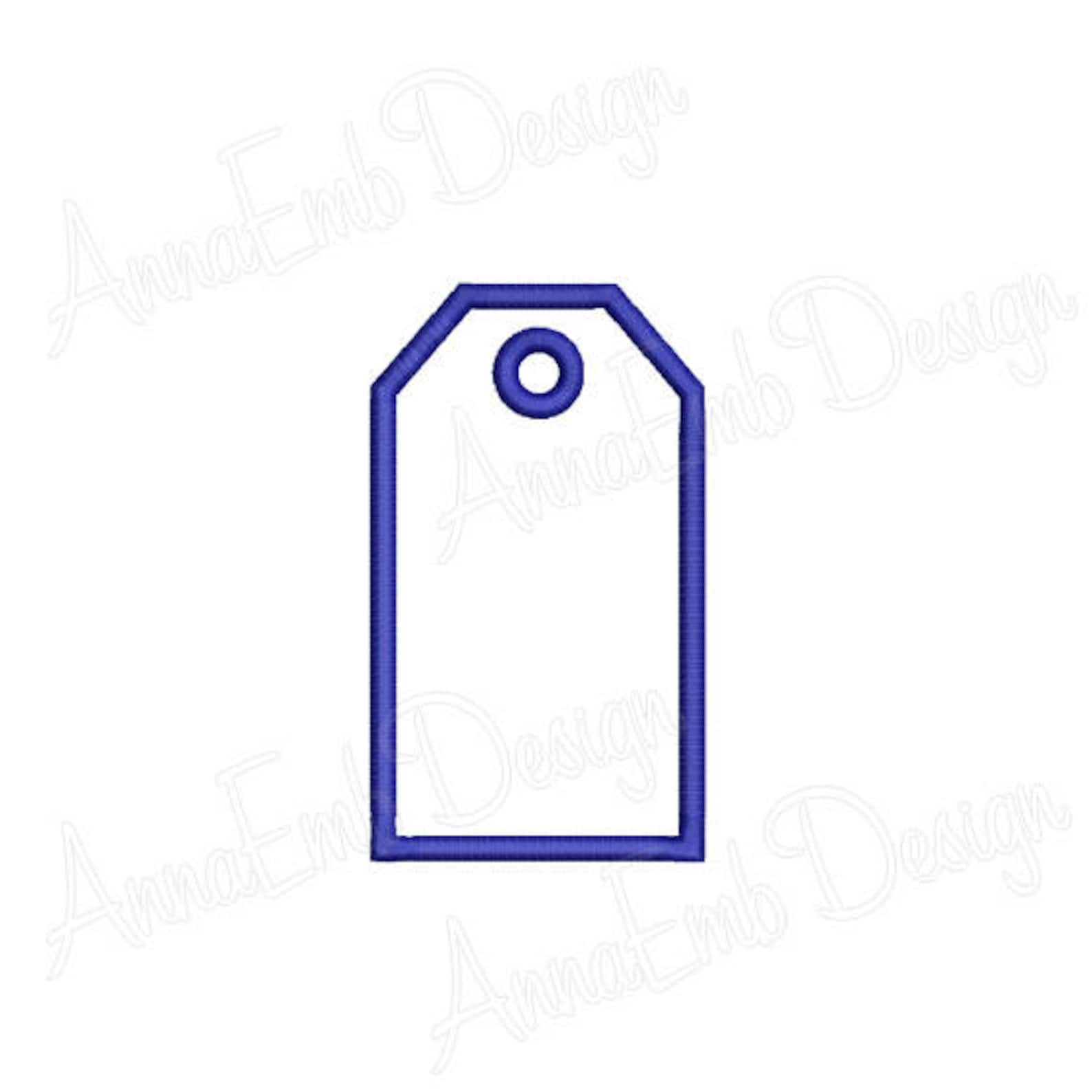 Tag Applique Embroidery Design. Price Tag Applique Embroidery. Etsy