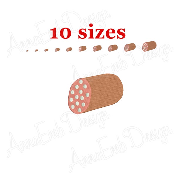 Salami Embroidery Design. Sausage Embroidery Design. Sausage Silhouette Embroidery Sausage Mini Machine embroidery design Kitchen Embroidery