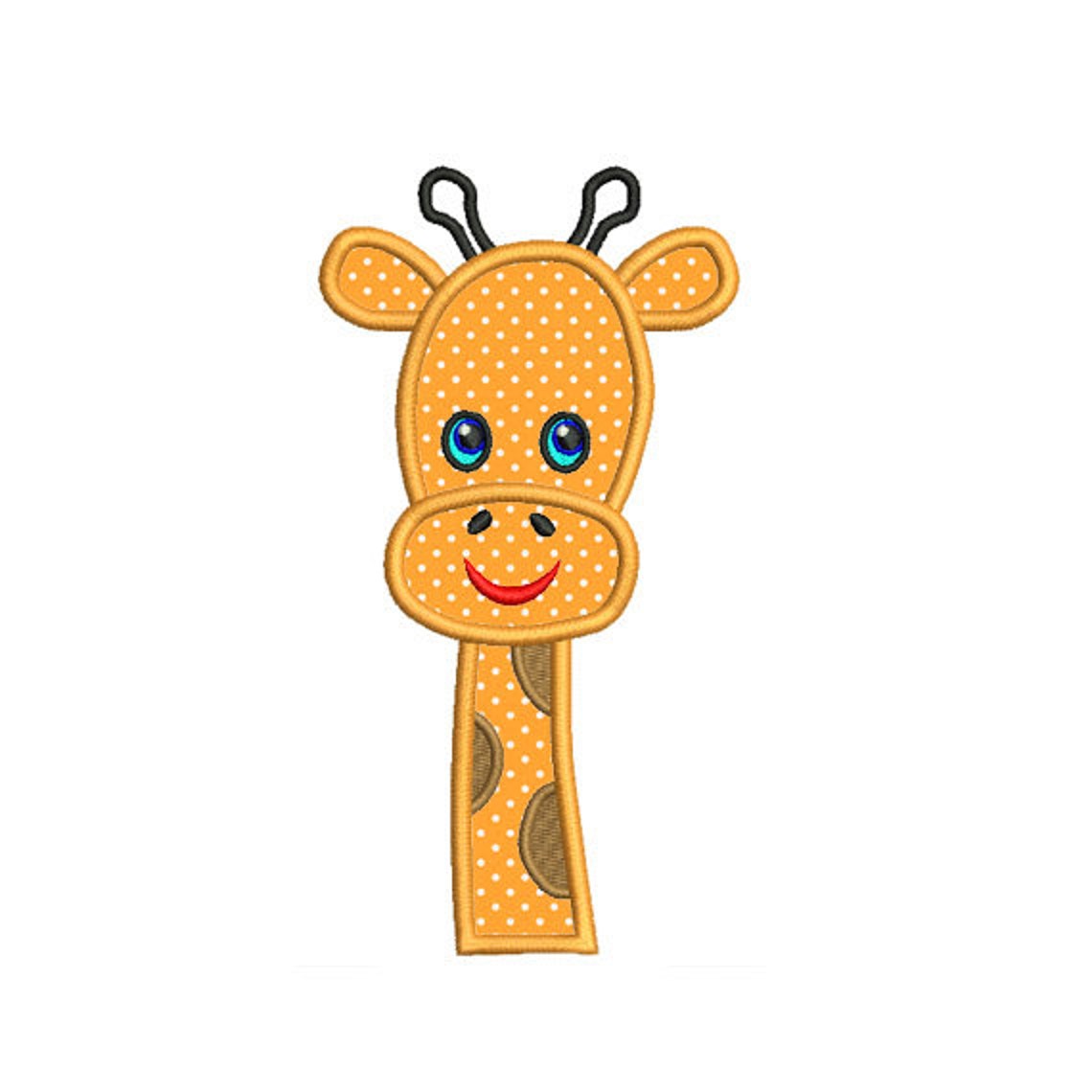 Giraffe Applique Embroidery Design. Giraffe Applique Machine Etsy