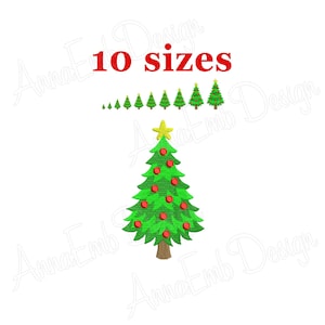 Disegno di ricamo di albero di Natale. Mini albero. Silhouette di albero. Disegno di albero di Natale. Disegno di ricamo di Natale. Ricamo a macchina.