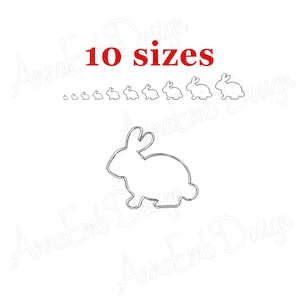 Bunny Embroidery Design. Easter Rabbit. Easter Design. Easter Bunny Design. Mini Bunny. Rabbit embroidery Design.