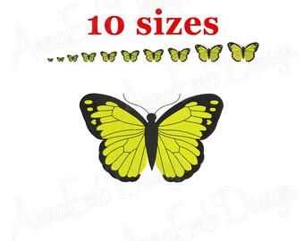 Butterfly Silhouette Embroidery Design, Mini Butterfly (Instant Download)