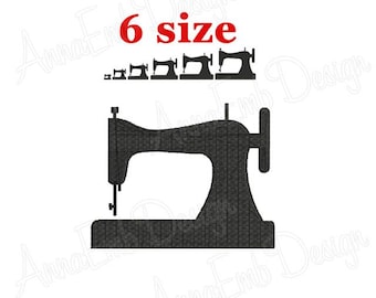 Sewing machine Embroidery design. Sewing machine Silhouette. Sewing machine mini Embroidery. Machine Embroidery Design.