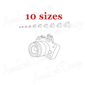 Camera Embroidery design. Camera mini. Camera design. Machine Embroidery Design. Photographer Embroidery. Photo camera