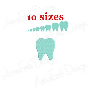 Tooth Embroidery design. Tooth mini. Tooth Fairy Embroidery. Tooth fairy. Tooth fill stitch. Teeth Embroidery design.