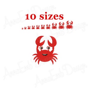 Crab Embroidery design. Crab Silhouette. Crab mini Embroidery. Crab design. Machine Embroidery Design. Crawfish designs. Lobster Embroidery