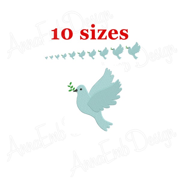 Dove Embroidery Design. Peace Embroidery Design. Bird Embroidery Design. Machine Embroidery Design. Dove mini. Wedding Embroidery