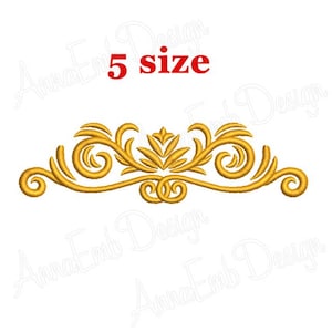 Bordüre Stickdatei. Maschinenstickerei. Dekor Bordüren. Stickdatei Rahmen Bordüre Monogramm Stickerei Design Florale Bordüre.