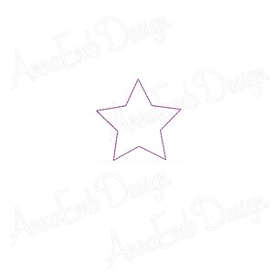 Stardesign Basic Star Embroidery Design. Machine Embroidery Design. Mini Star Embroidery ...