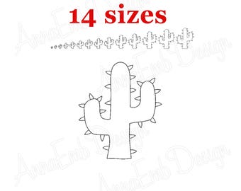 Disegno di ricamo di cactus. Cinco de Mayo.