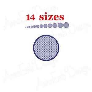Circle Embroidery Design. Motif Circle Embroidery Design. Circle mini. Polka Dot. Circle Machine Embroidery. Motif Embroidery.