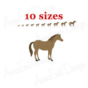 Horse Embroidery Design. Horse Silhouette. Machine embroidery design. Mini Horse Design. Animal Embroidery. Machine Embroidery Design.