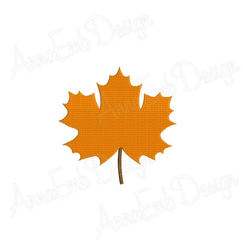Maple Leaf Embroidery Design. Maple Leaf Mini. Maple Leaf Silhouette ...