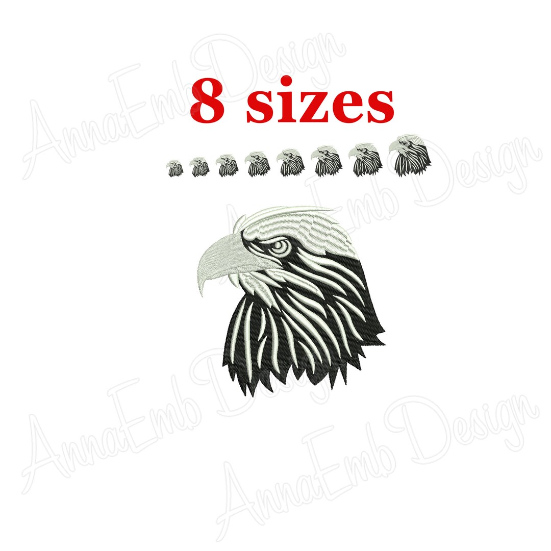 Eagle Embroidery Design. Eagle Silhouette. Eagle Mini Etsy
