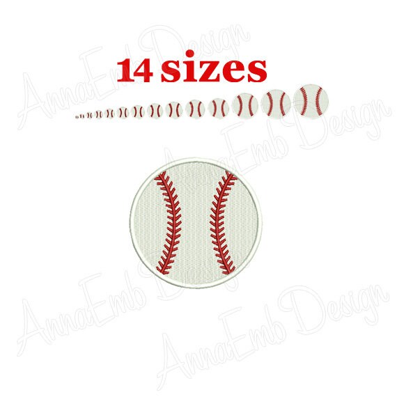 Sport embroidery. Machine embroidery design Baseball Embroidery Design