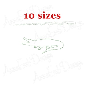 Conception de broderie alligator. Alligator mini Broderie. Broderie Сrocodile. Machine Broderie Design.