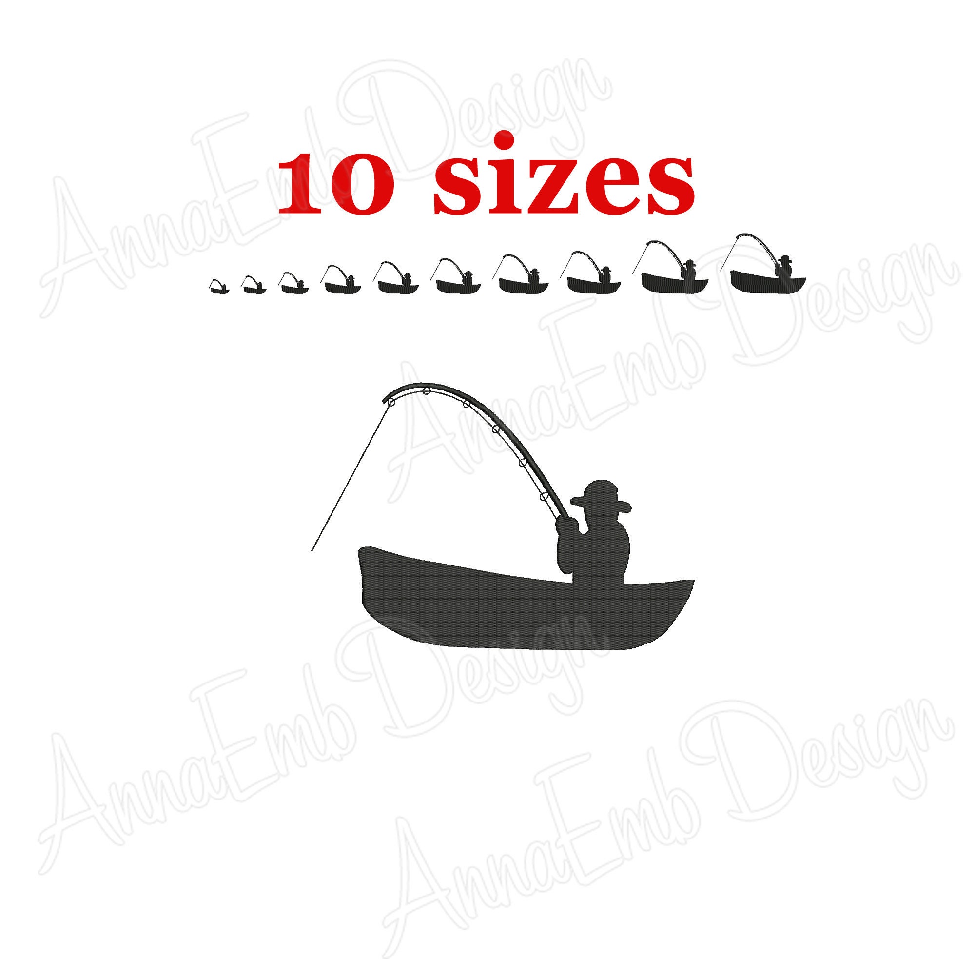 Fisherman embroidery design fishing embroidery design mini  etsy Fisherman embroidery design fishing embroidery design mini  etsy