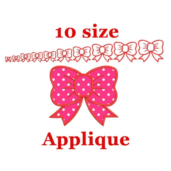 Girl bow applique design. Machine embroidery design. Bow applique design. Applique design girl bow applique. Girl bow embroidery. Bow mini.