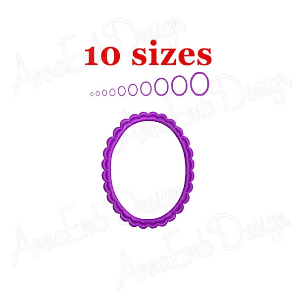 Scallop Circle Embroidery Font Etsy