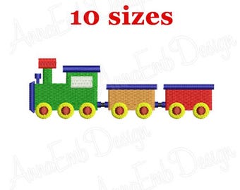 Train Embroidery Design. Train Silhouette Embroidery. Train Design. Mini Train. Baby Boy embroidery design. Machine embroidery design.