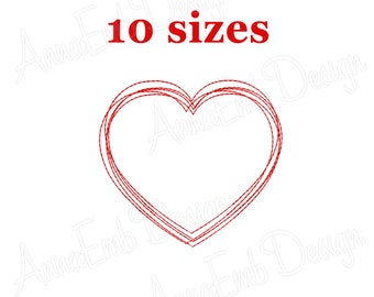 Heart Embroidery design. Mini heart Embroidery. Love. Valentines day. Machine Embroidery Design. Heart frame. Embroidery design Heart.