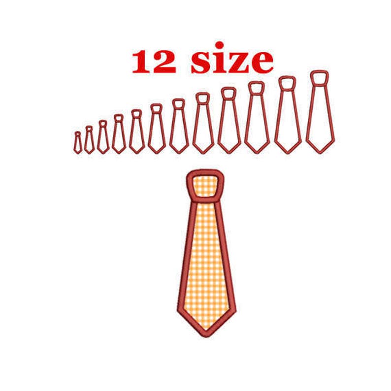 Tie Applique Embroidery Design. Neck Tie Applique Embroidery Etsy