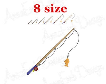 Dollhouse Fishing Rod & Reel Metal 5 3/4 Long 1:12 Scale Miniature