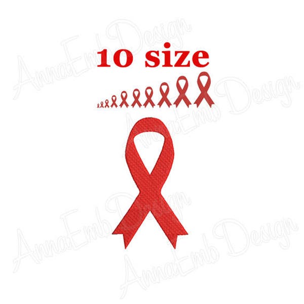 Cancer Awareness Ribbon Embroidery design. Cancer Ribbon Silhouette. Awareness Ribbon mini Embroidery. Machine Embroidery Design.