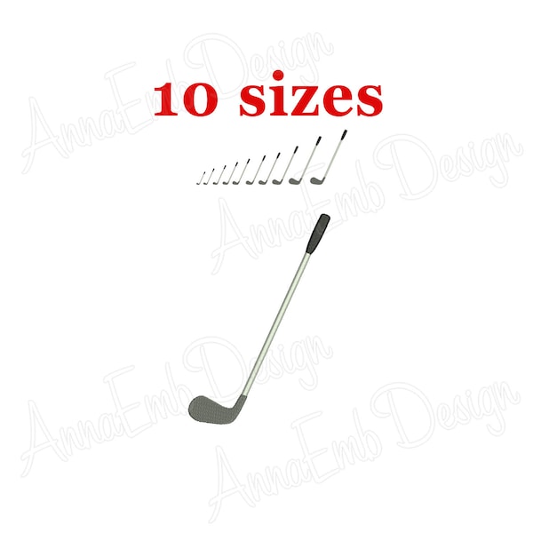 Golf embroidery design. Golf Club embroidery design. Golf silhouette. Mini Golf design. Machine embroidery design.