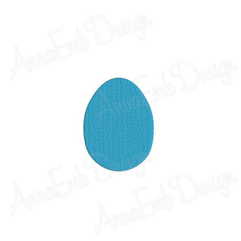 May include: A light blue egg shape, perfect for embroidery projects.