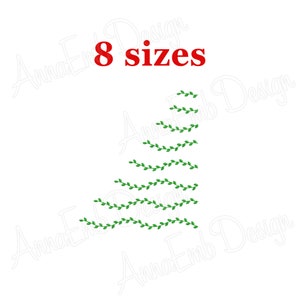 Laurel border Embroidery Design. Leaf Border Embroidery Design. Branch Embroidery. Mini Laurel border.  Machine embroidery design.