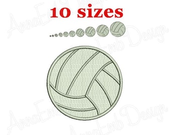 Volleyball Embroidery Design, Fill Stitch, Volleyball mini (Instant Download)