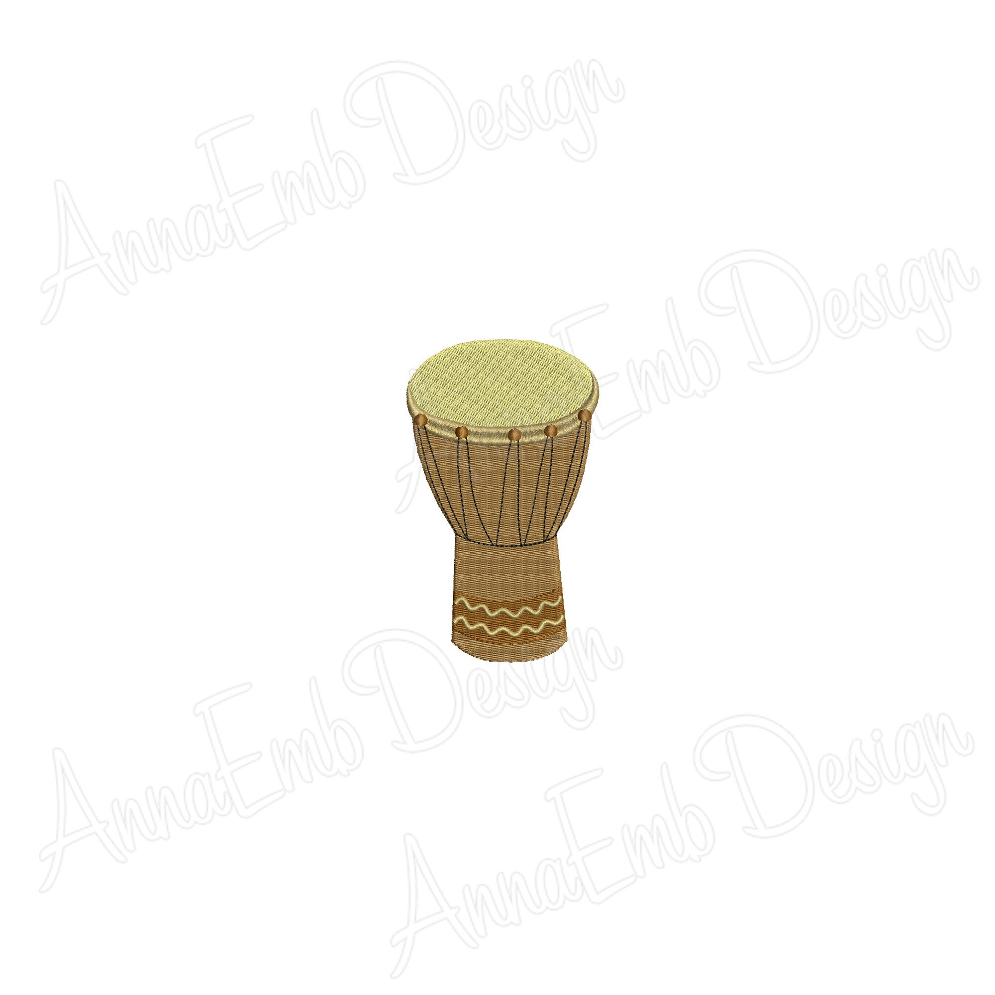 Djembe Drum Embroidery Design. Drum Silhouette. Drum Mini Etsy Australia