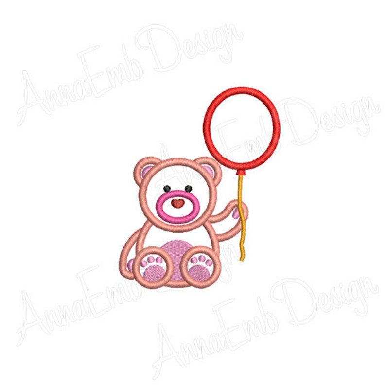 Bear Applique Embroidery Design. Machine Embroidery Design. Etsy