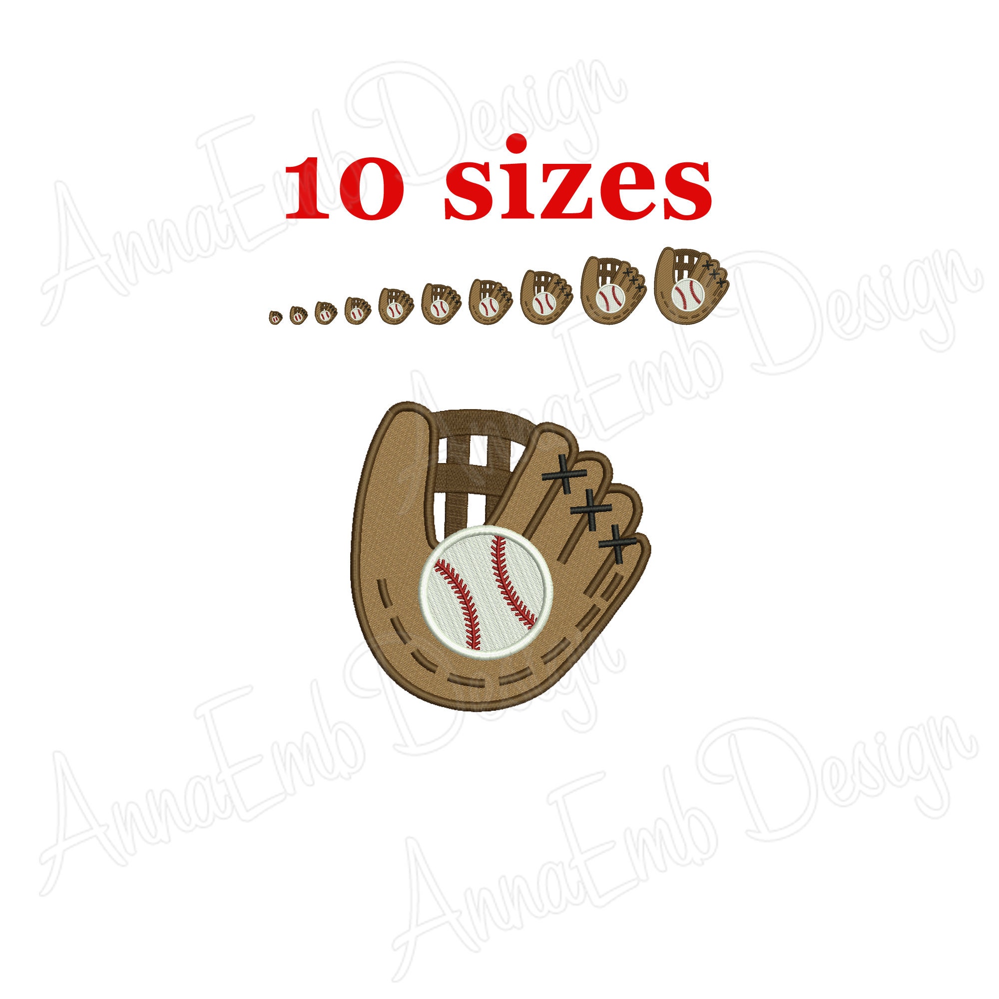 Baseball Number 2 - Machine Embroidery Design