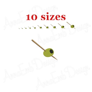 Olive Embroidery Design. Olive Silhouette. Olive Design. Mini Olive. Machine embroidery. Kitchen embroidery. Olive Martini Cocktail