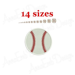 Motif de broderie de baseball. Mini base-ball. Conception de balle molle. Broderie balle de baseball. Motif de broderie machine. Broderie sportive