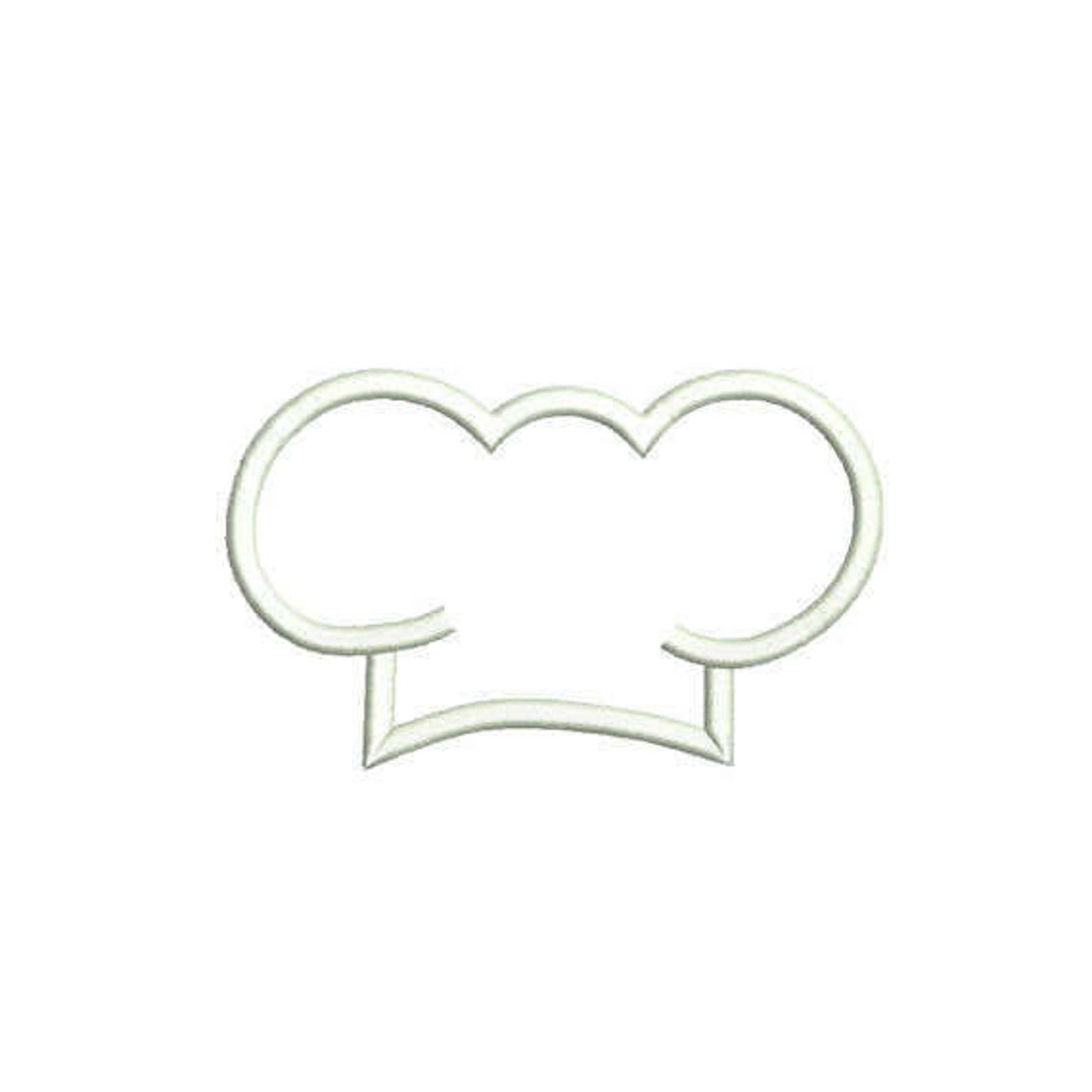 Cook Chef Hat Applique Embroidery Design. Chef Hat Embroidery Etsy