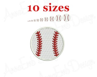 Baseball Sketch Embroidery Design. Mini Baseball. Softball design. Baseball ball Machine embroidery design. Baseball Embroidery Design.